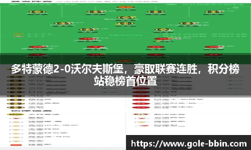 多特蒙德2-0沃尔夫斯堡，豪取联赛连胜，积分榜站稳榜首位置